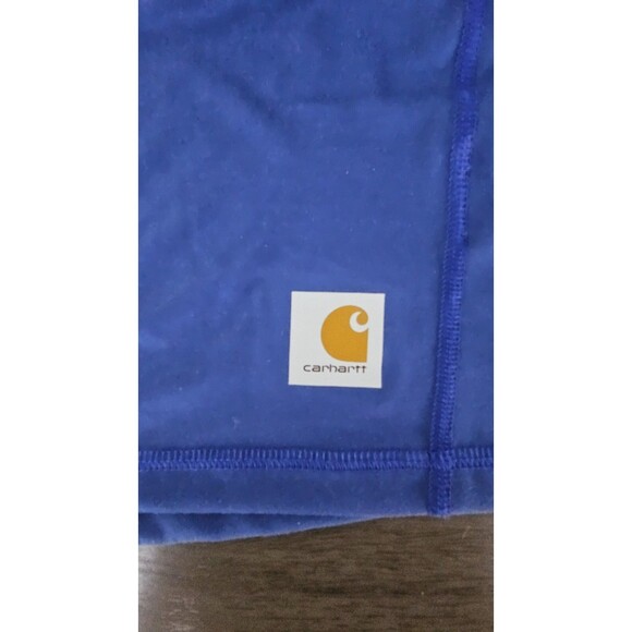 Carhartt Force Mens Med Extreme Quarter Zip Top Shirt Relaxed Fit Blue Athletic - Picture 4 of 7